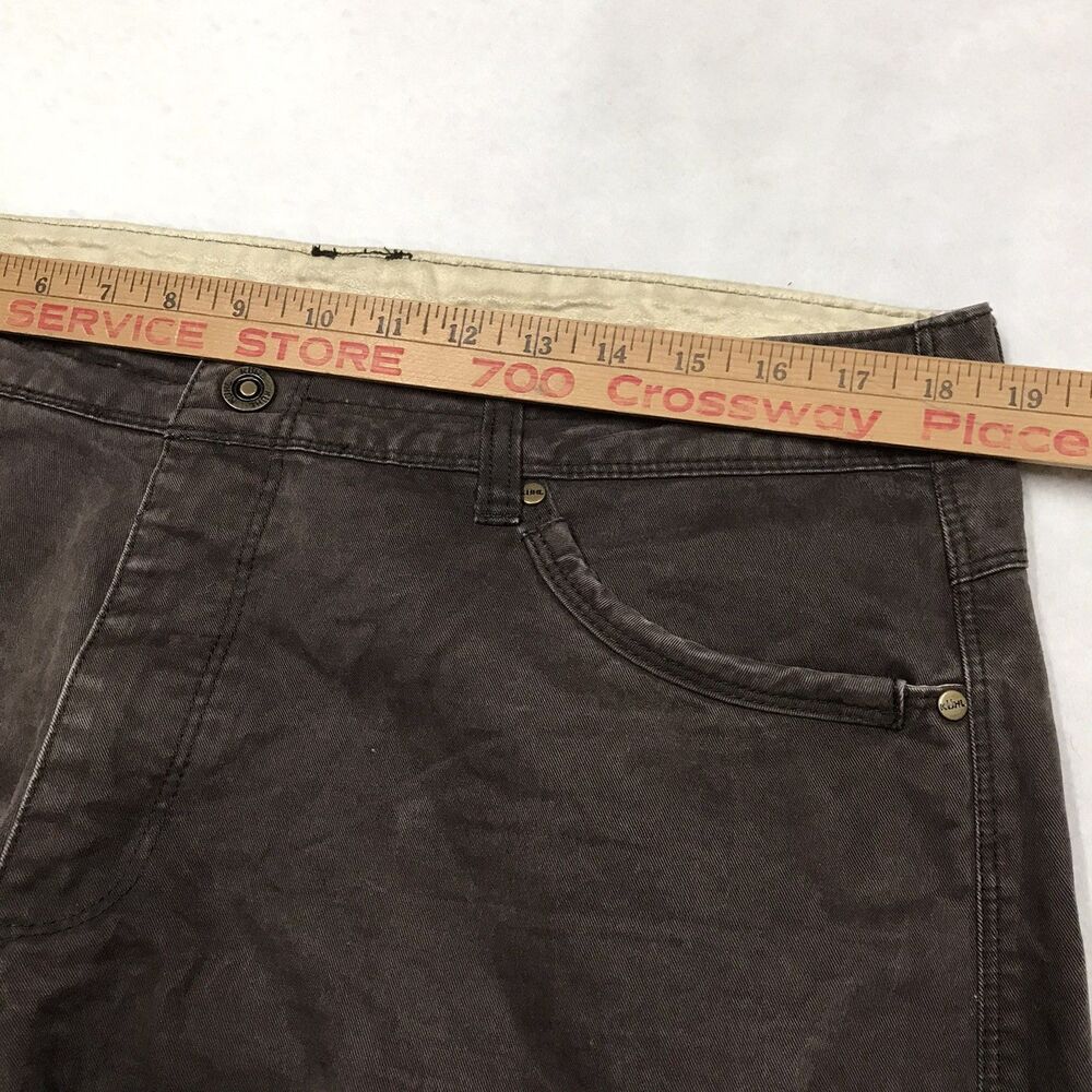 KUHL Rydr Pants Men 36x32 Brown Vintage Patina Dye Articulated Knee Hiking Work - Picture 6 of 16